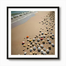 Beach Rocks Art Print