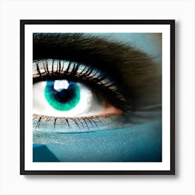 Blue Eyes Stock Videos & Royalty-Free Footage Art Print