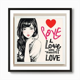 Love I Love You Art Print