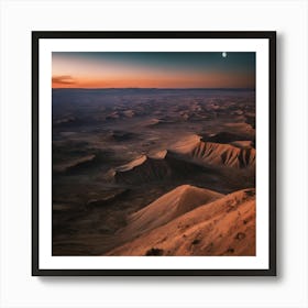 Sunset In The Desert 11 Art Print