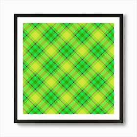 Plaid Fabric 131 Art Print