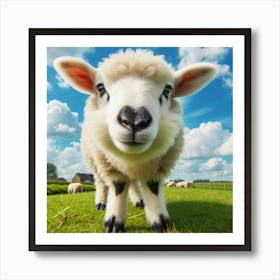 Sheep In A Field 5 Art Print