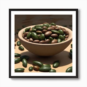 Sunflower Seeds In A Bowl Art Print