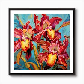 Iris Painting Art Print