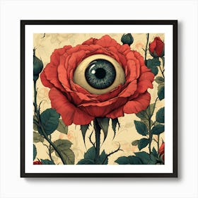 Eye Of The Rose 6 Art Print