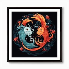 Chinese Koi Fish Art Print