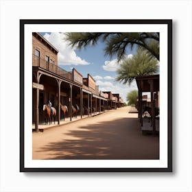 Old West Town 6 Art Print