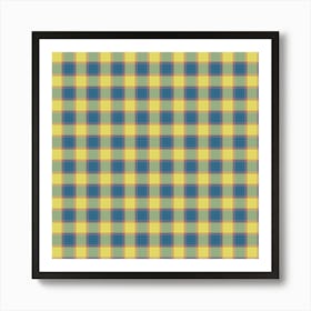 Plaid Fabric 105 Art Print