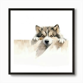 Husky Dog 4 Art Print