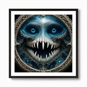 Demon In A Circle Art Print