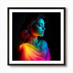 Colorful Brightness Colors Vibrant Pastel Power Gradient Vivid Luminous Radiant Bright S Art Print