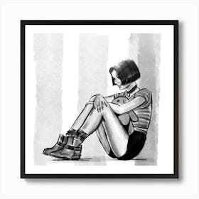 Mathilda, Drawing Art Print