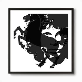 Jim And Horse Art Print