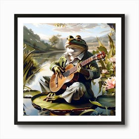 The Frog Minstrel Art Print