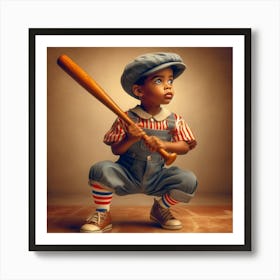 Baseball Boy Art Print