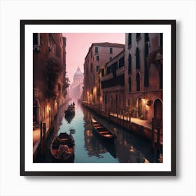 Venice At Dusk Art Print