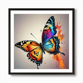 Colorful Butterfly 66 Art Print