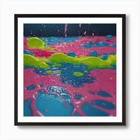 Paint Splashes Art Print