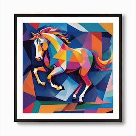 Colorful Horse 1 Art Print