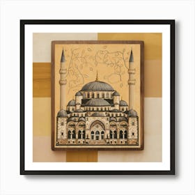 Blue Mosque Art Print