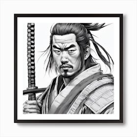 Samurai Warrior Art Print