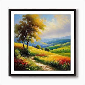 Landscape Painting 127 Art Print