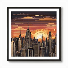 New York City Skyline Art Print