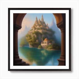 Castle On The Water Art Print