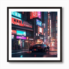 City At Night 10 Art Print