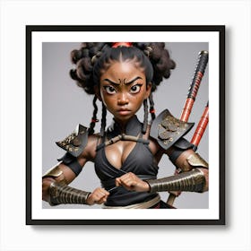 Ninja Girl 1 Art Print