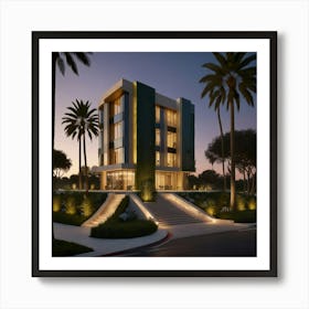 California Luxury Home Art Print