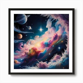 Galaxy In Space 3 Art Print