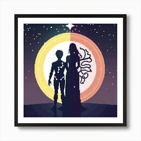 Pixel Art 2 Art Print