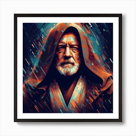 Obi Wan Kenobi Alec Guiness Cosmic Star Wars Art Print Art Print