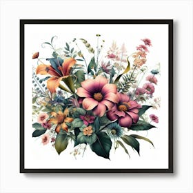 Beautiful Floral Bouquet Art Print