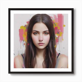 Portrait Of A Girl 4 Art Print