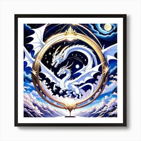 Dragons In The Sky 1 Art Print