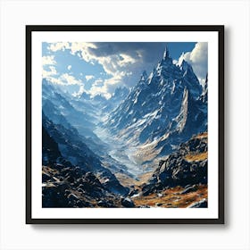 Mountain Landscape Art Print