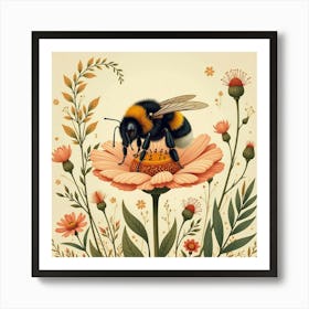 William Morris Bee Vintage Art Print (7) Art Print