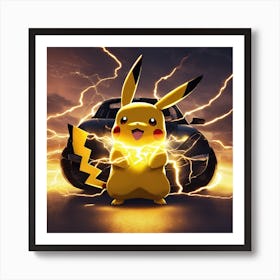 Pokemon Pikachu 7 Art Print