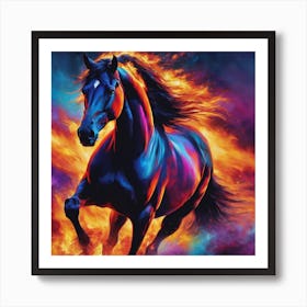 Fire Horse Art Print