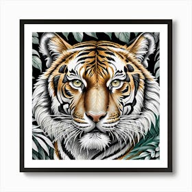 Tiger In The Jungle Art Print