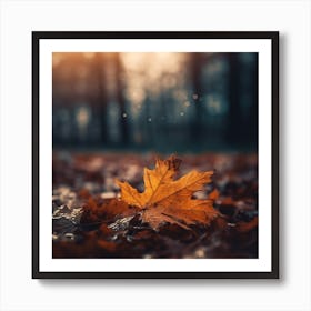 Autumn Leaf Art Print