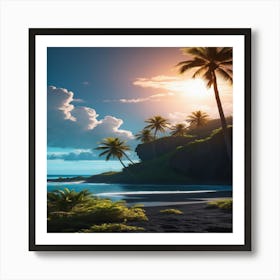 Hawaiian Sunset Art Print