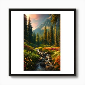 Mountain Stream Art Print