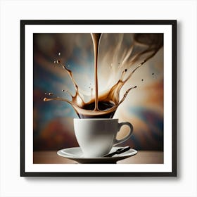 Splashing Coffee 5 Art Print