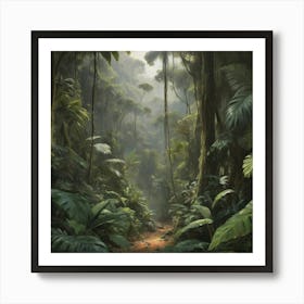 Jungle Path Art Print Paintings Art Print