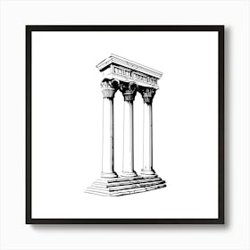 Pillars Of A Temple Art Print