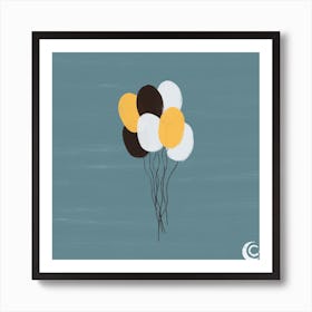 Balloons By Night (Contrasti Pt 3) Art Print