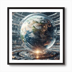 Earth In Space 29 Art Print